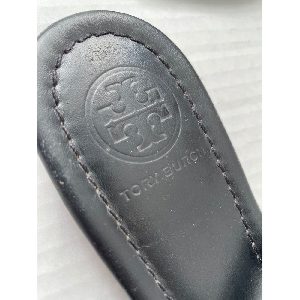Tory Burch Black Sandals 7M made in Brazil - Picture 2 of 8